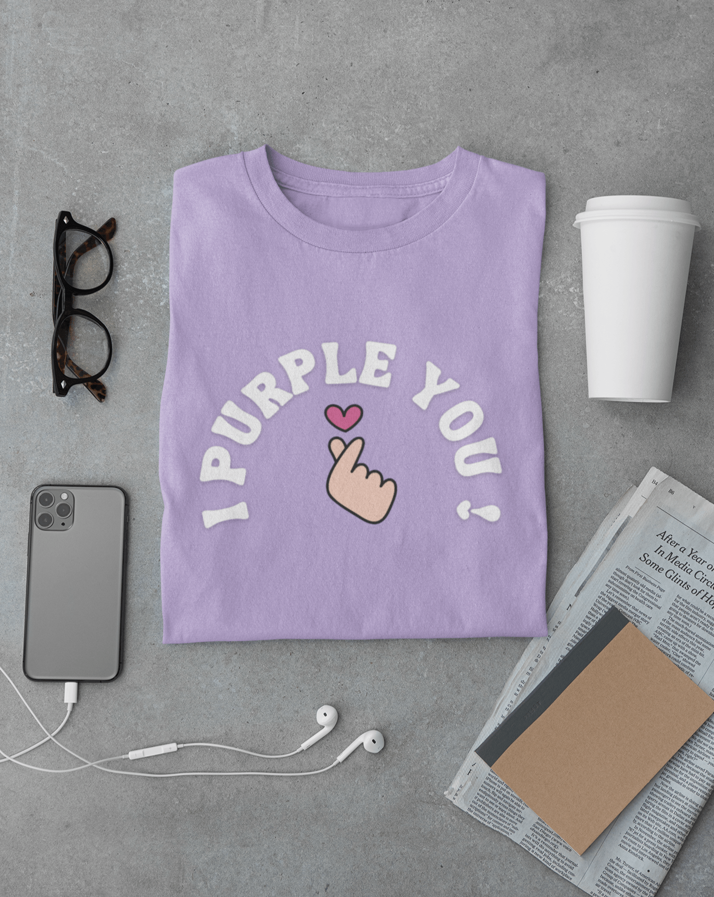 I Purple You T-shirt - Koral Dusk