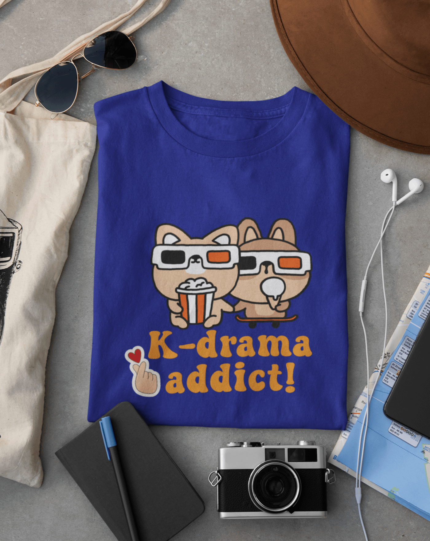 K-drama Addict T-shirt - Koral Dusk