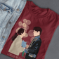 Petals Across Dimensions T-shirt - Koral Dusk