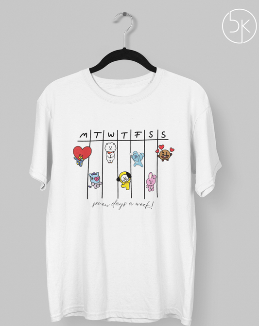 Seven days a week - BTS Unisex T-shirt
