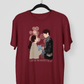 Petals Across Dimensions T-shirt - Koral Dusk
