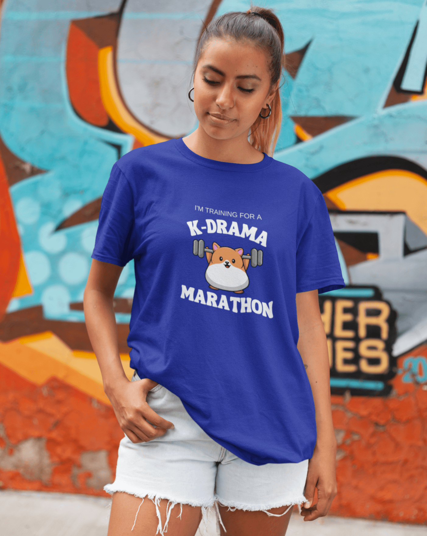 I'm Training For A K-drama Marathon T-shirt - Koral Dusk