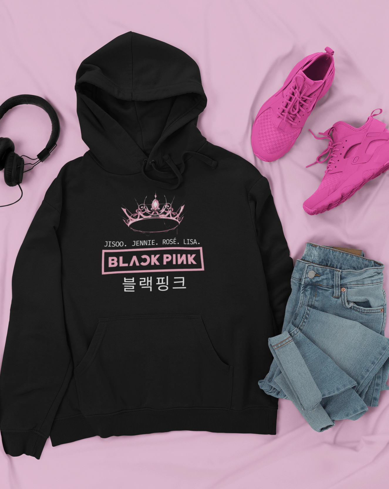 Blackpink Royalty Hoodie Koral Dusk