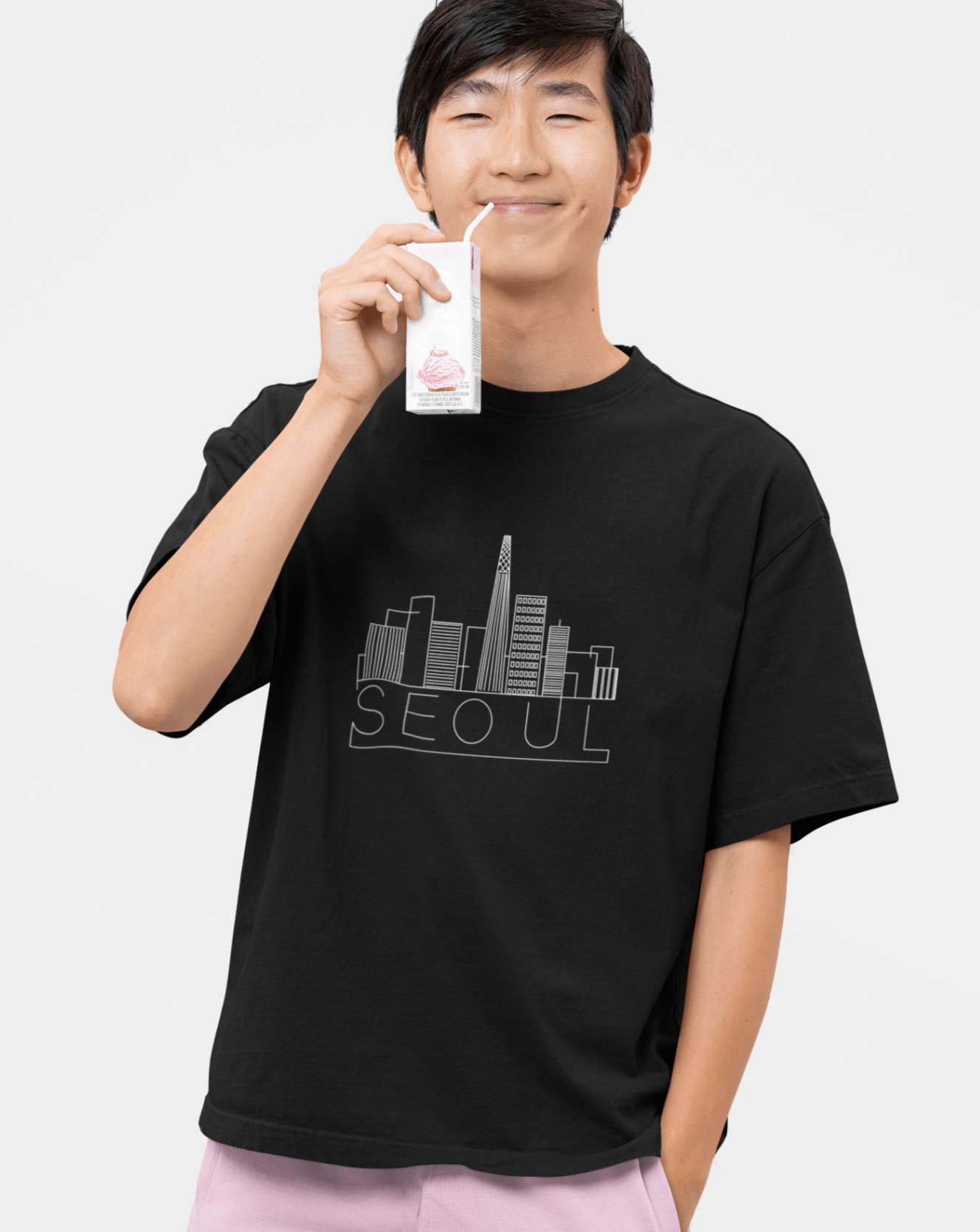 Seoul Oversized Tee - Koral Dusk