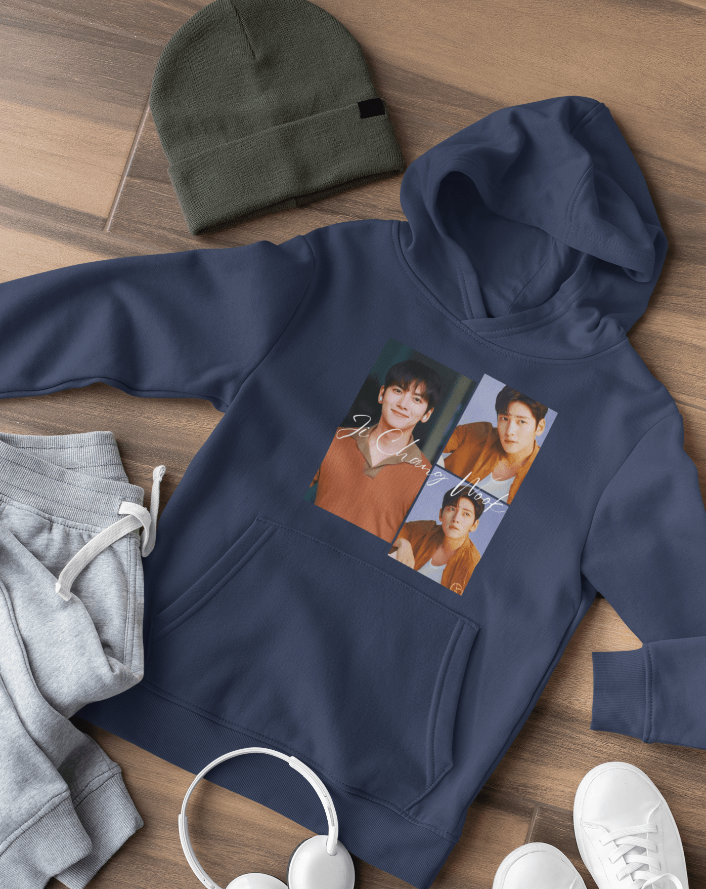 Ji Chang Wook Hoodie - Koral Dusk