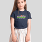 Eat, Sleep, Bias, Repeat Kids T-shirt - Koral Dusk
